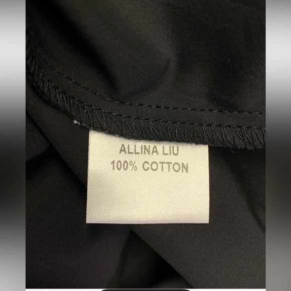 Allina Liu Elegant Black Off-Shoulder Dress NWT size S - Picture 7 of 13